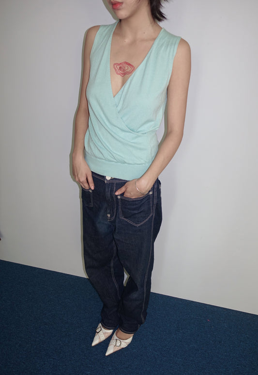 Baby blue tank top