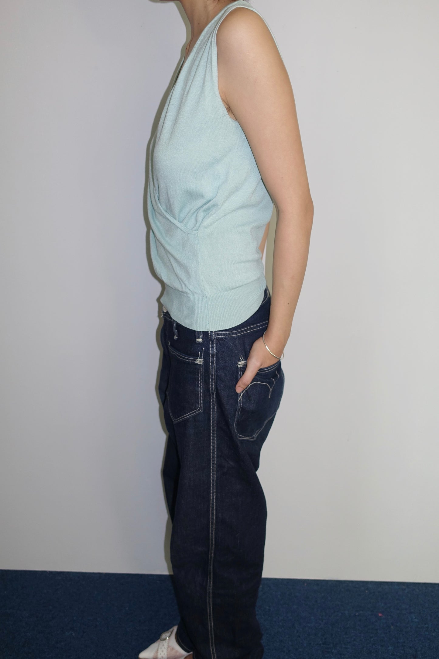 Baby blue tank top
