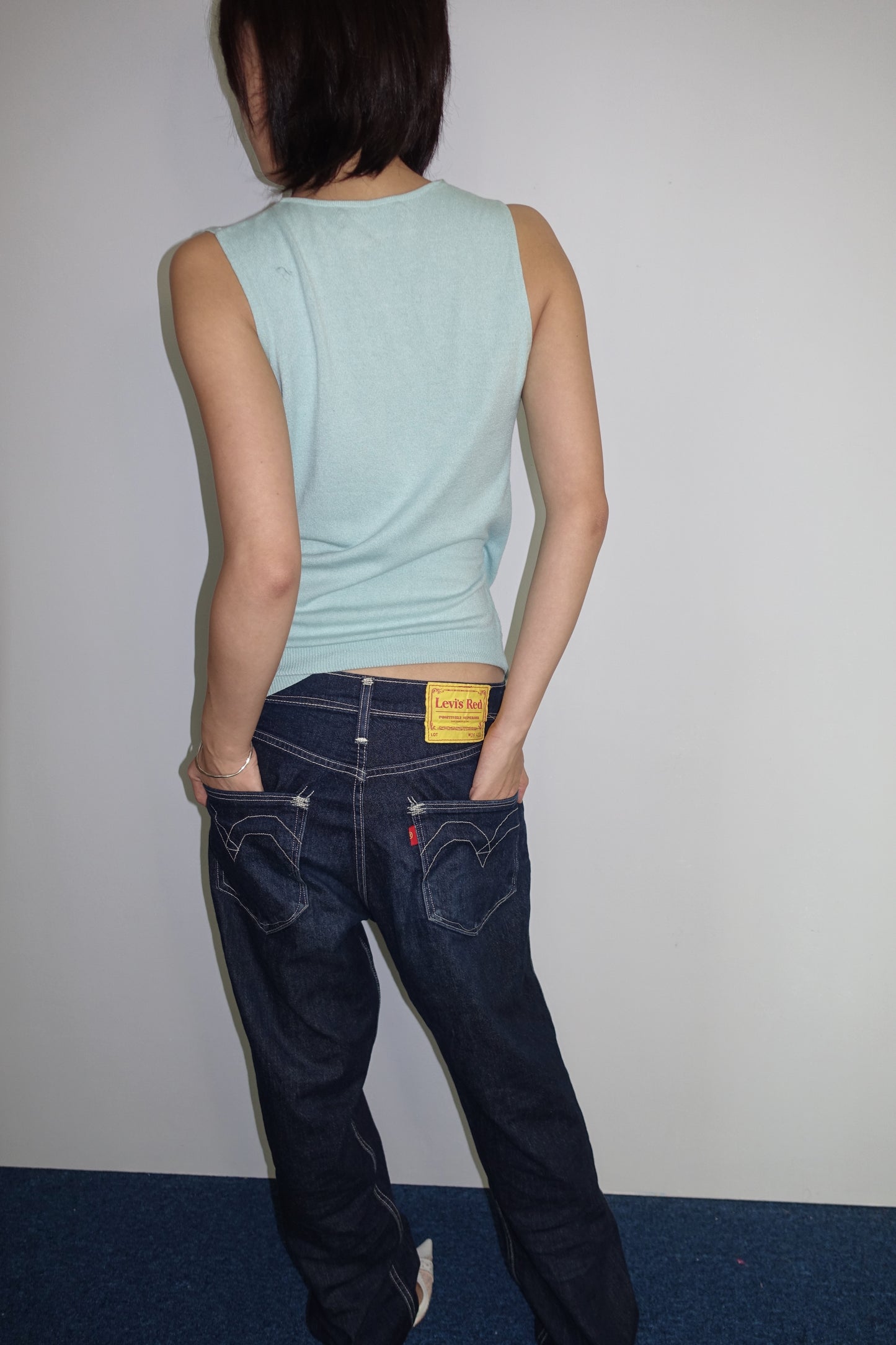 Baby blue tank top