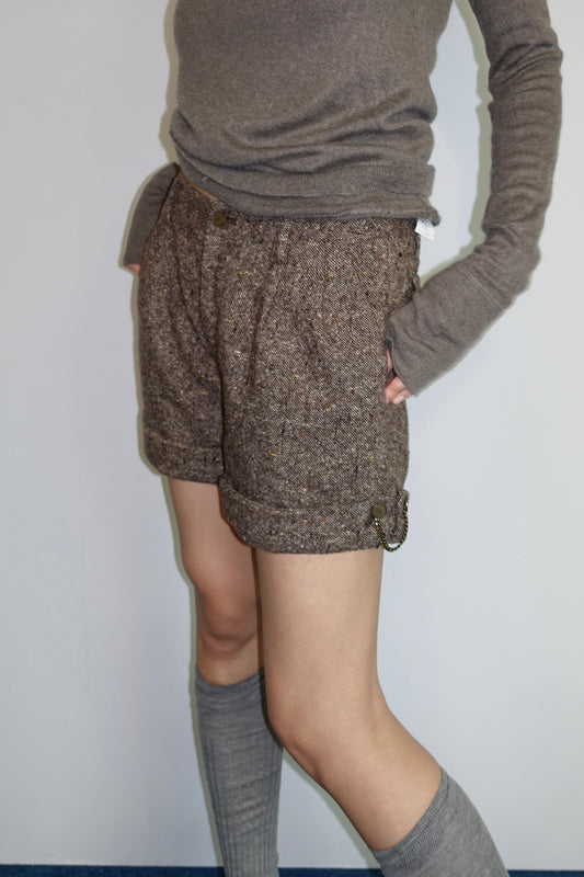 Burberry fuzzy knit shorts