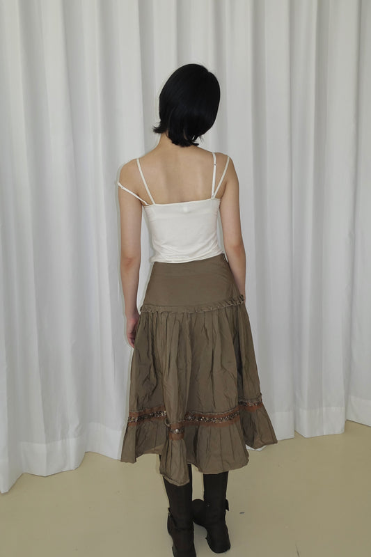 Vintage army green skirt