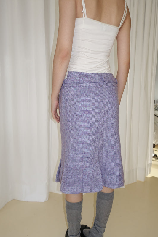 Violet midi skirt