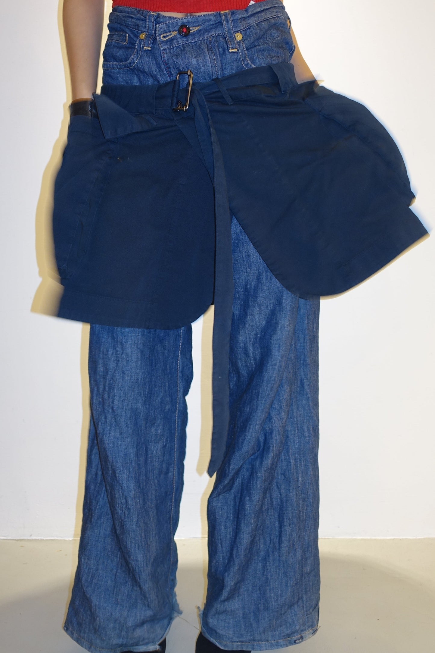Dries van Noten 深藍片裙