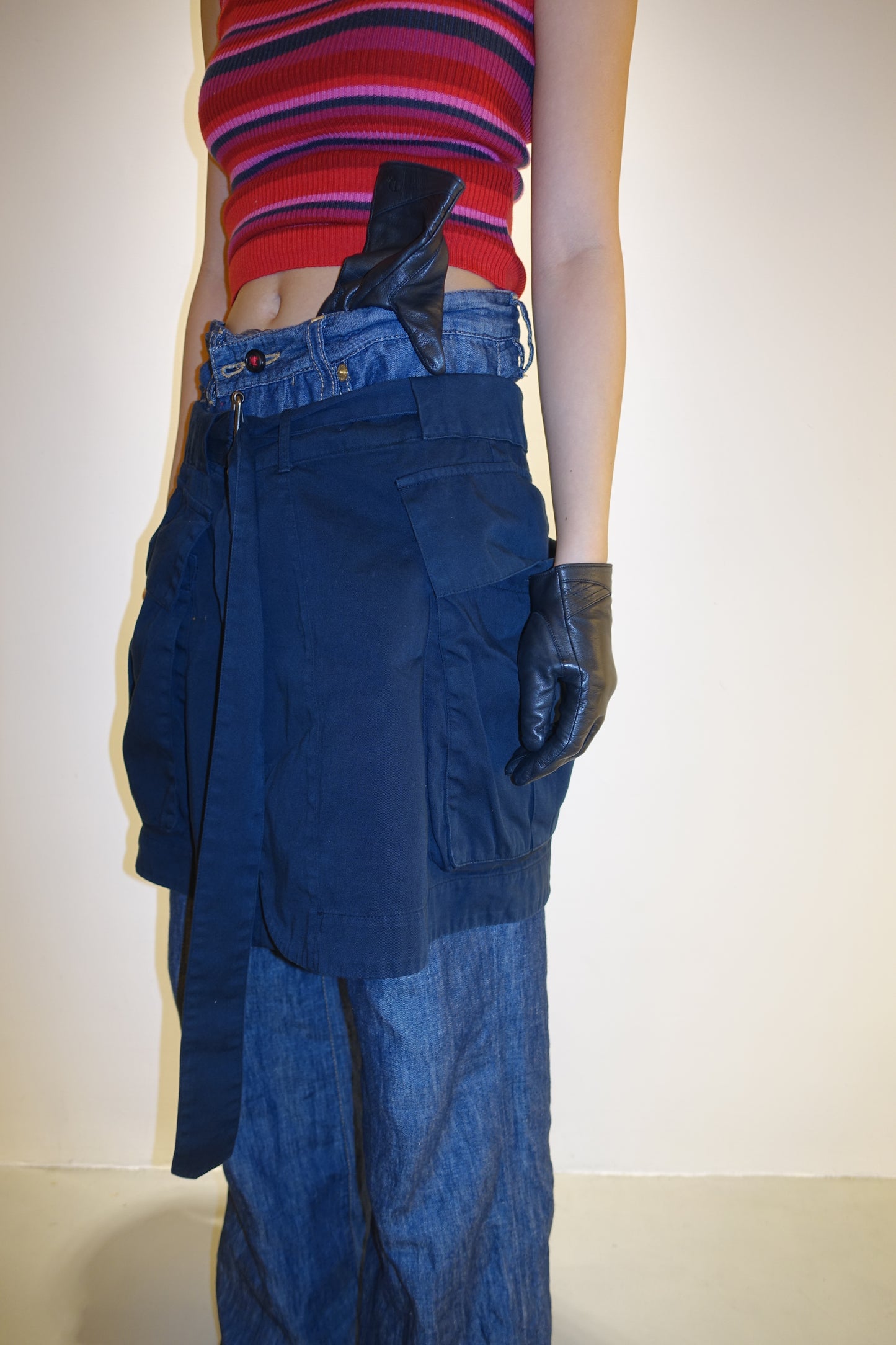 Dries van Noten 深藍片裙
