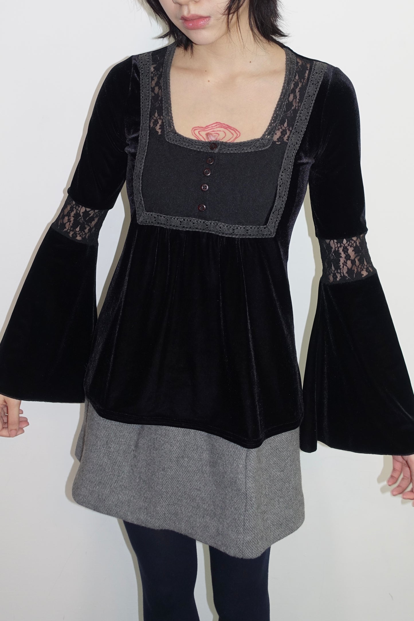 Morgan black  lace top