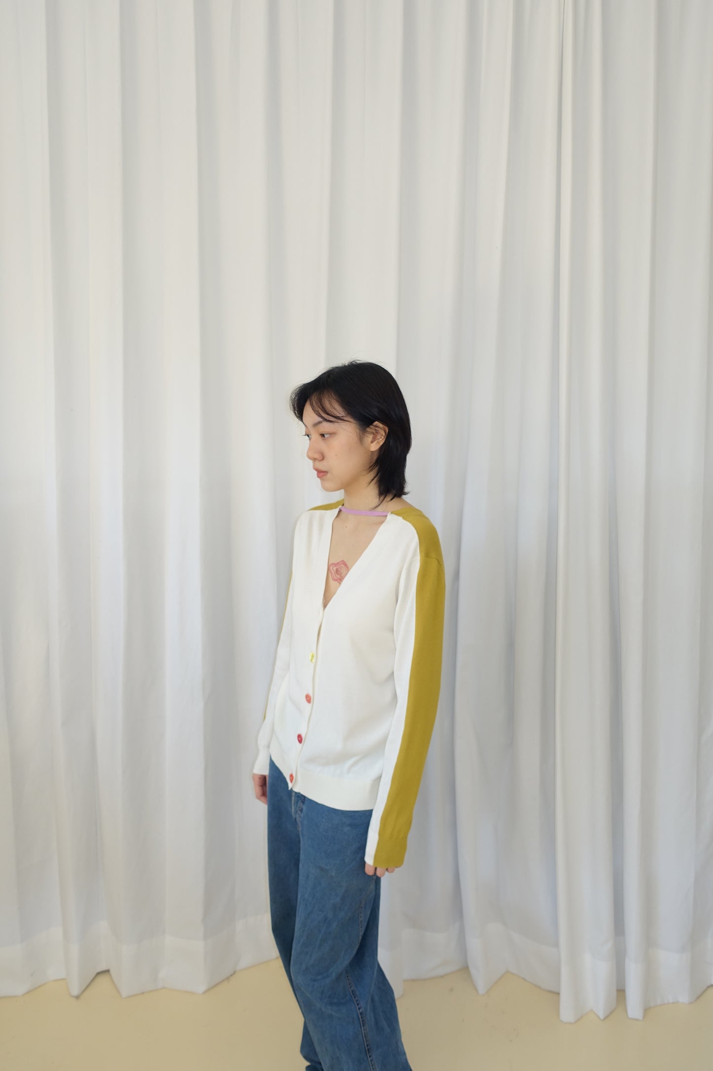 Paul Smith two-tone cardigan