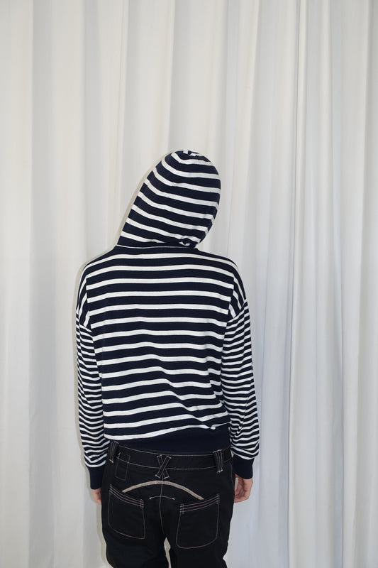 Striped Zip-up hoodie