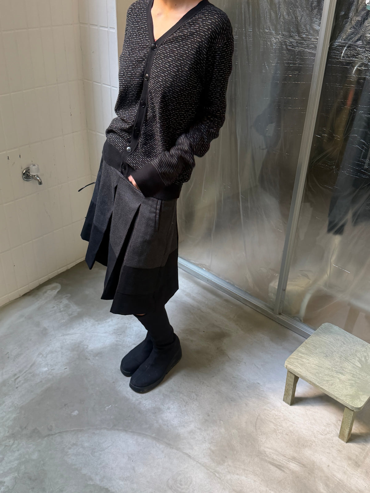 Agnes b. Black Knit Cardigan