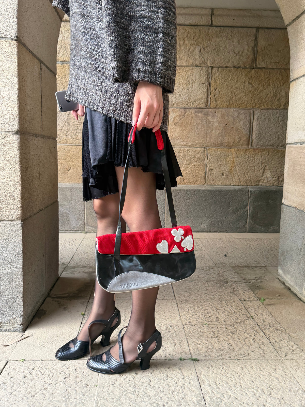AW1999 MIU MIU Poker Shoulder Bag
