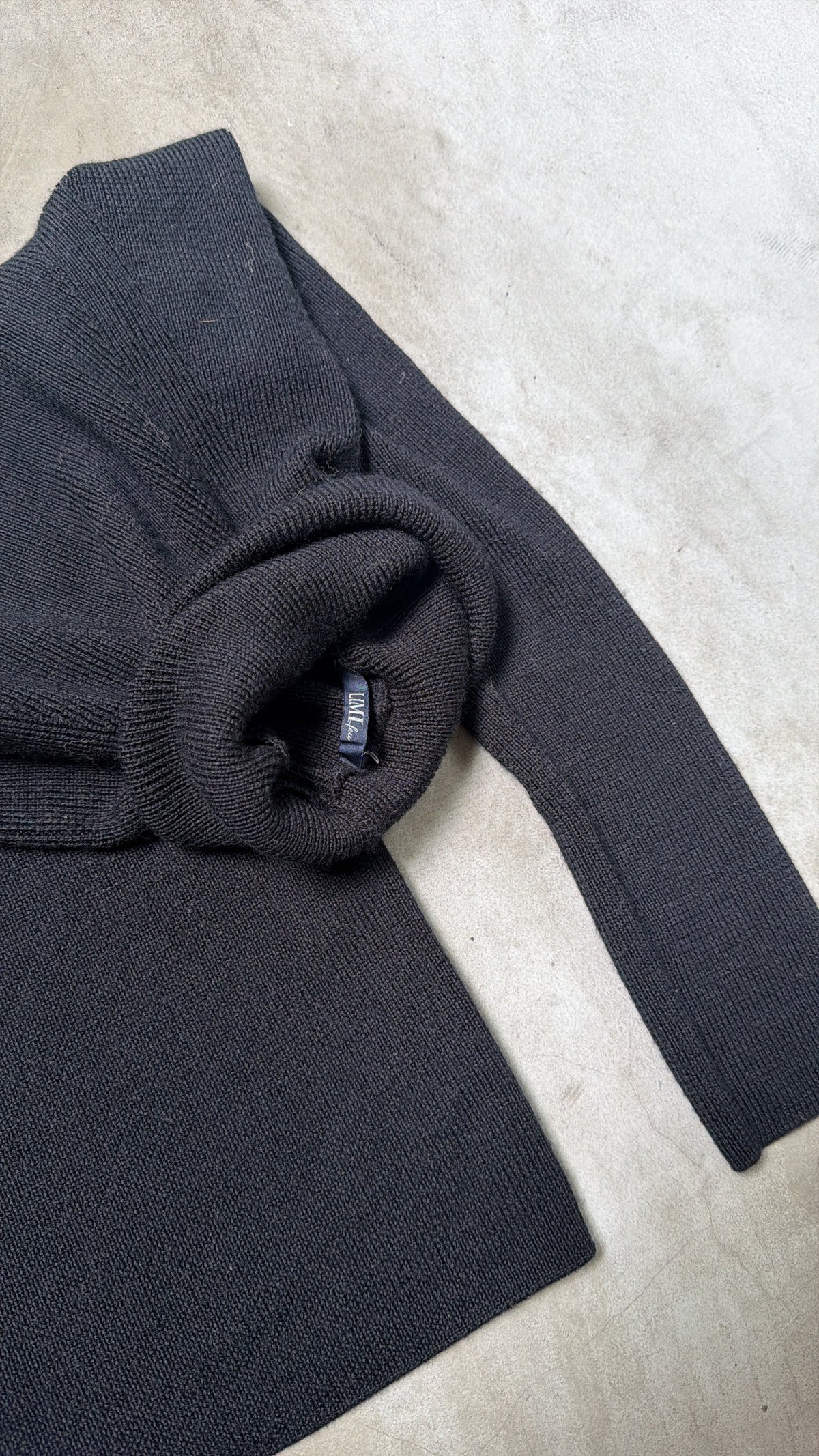 LIMI Feu Black Turtleneck Knit