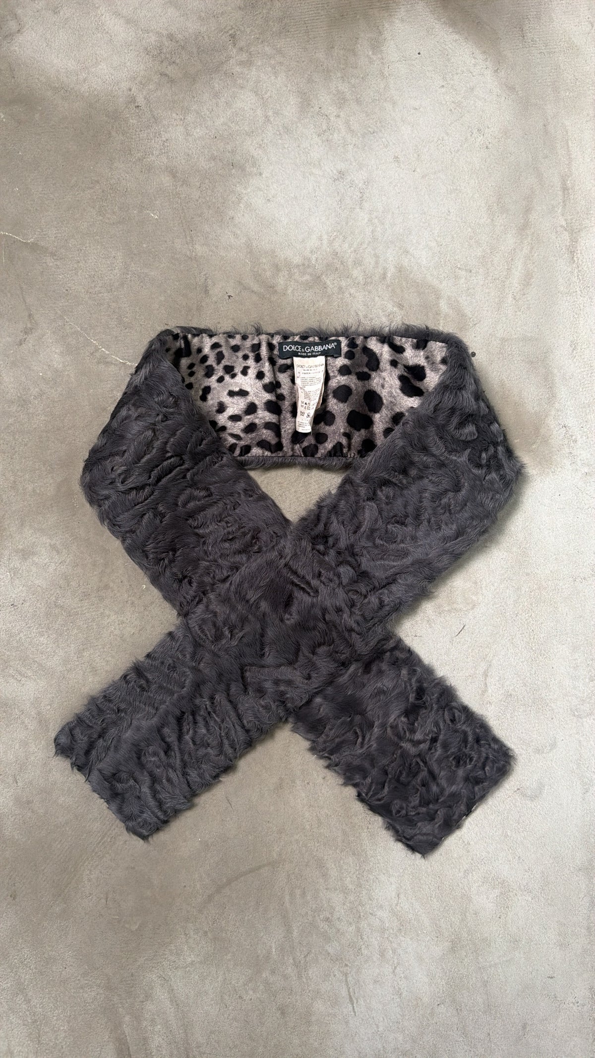 Dolce & Gabbana Leopard Print Scarf
