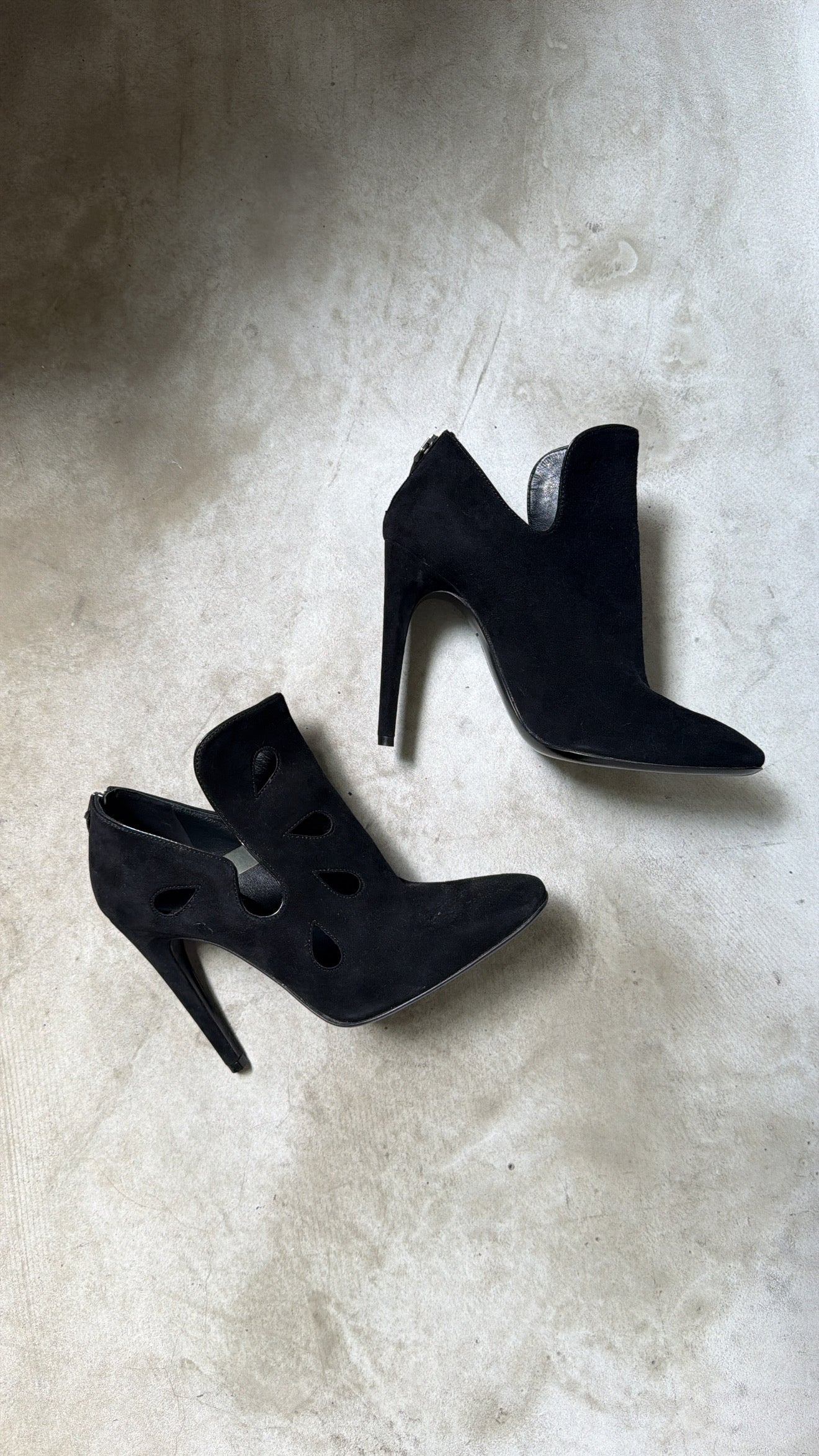 Bottega Veneta Black Suede Ankle Boots