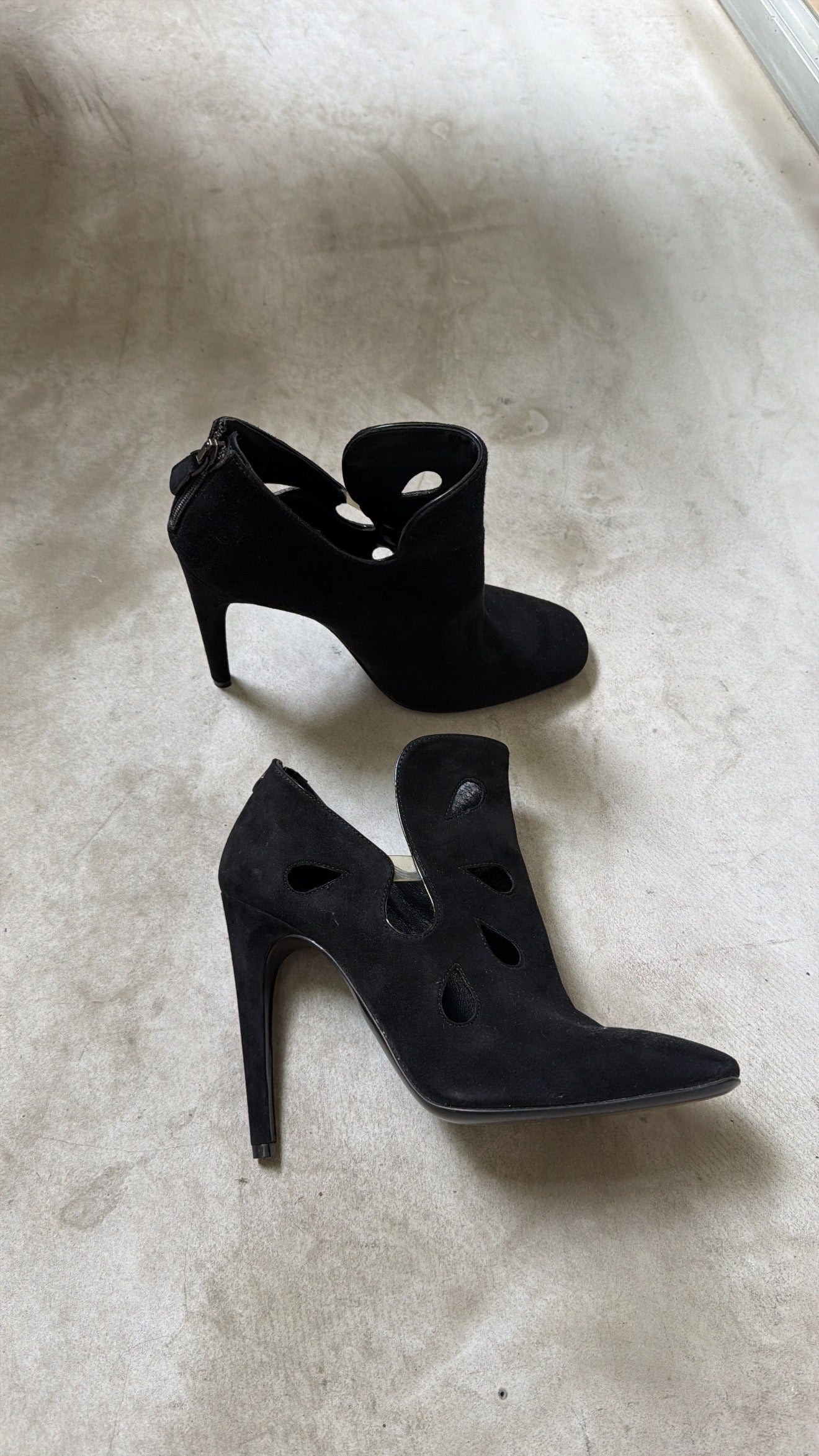 Bottega Veneta Black Suede Ankle Boots