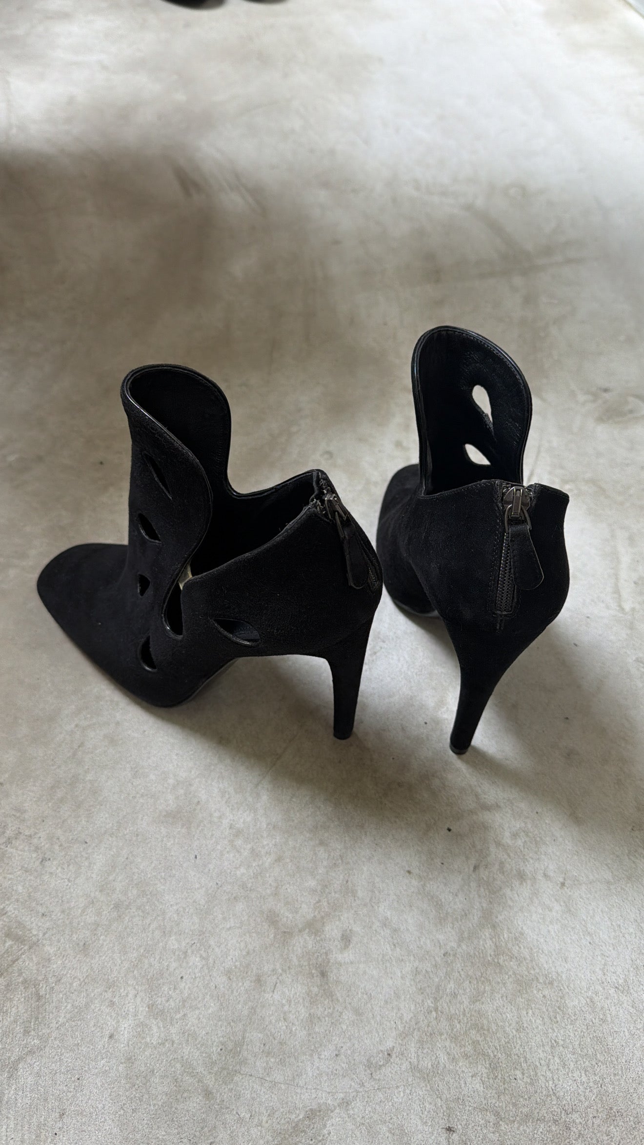 Bottega Veneta Black Suede Ankle Boots