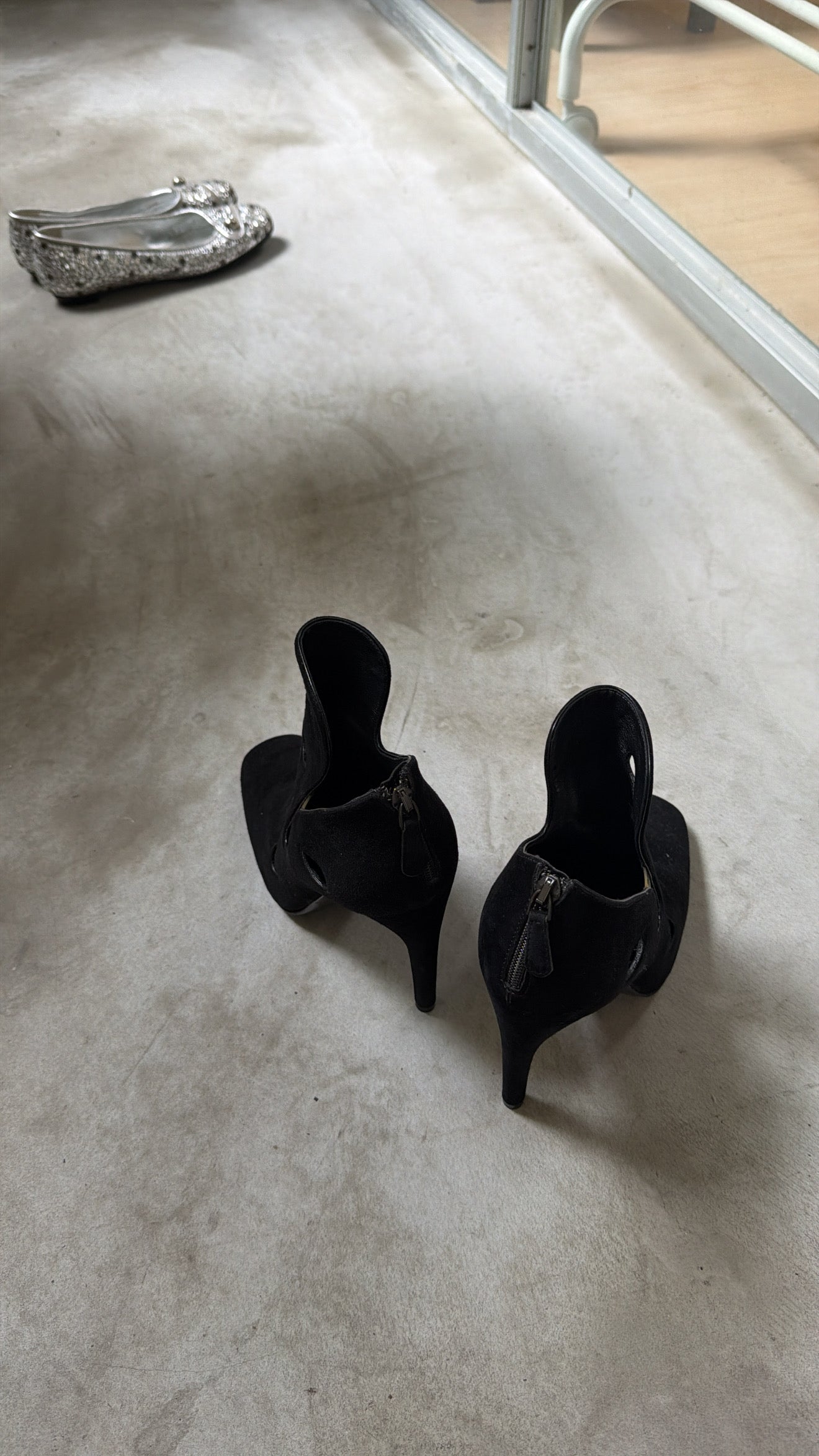 Bottega Veneta Black Suede Ankle Boots
