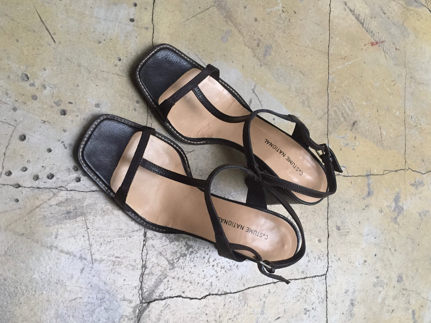 Costume National leather sandal