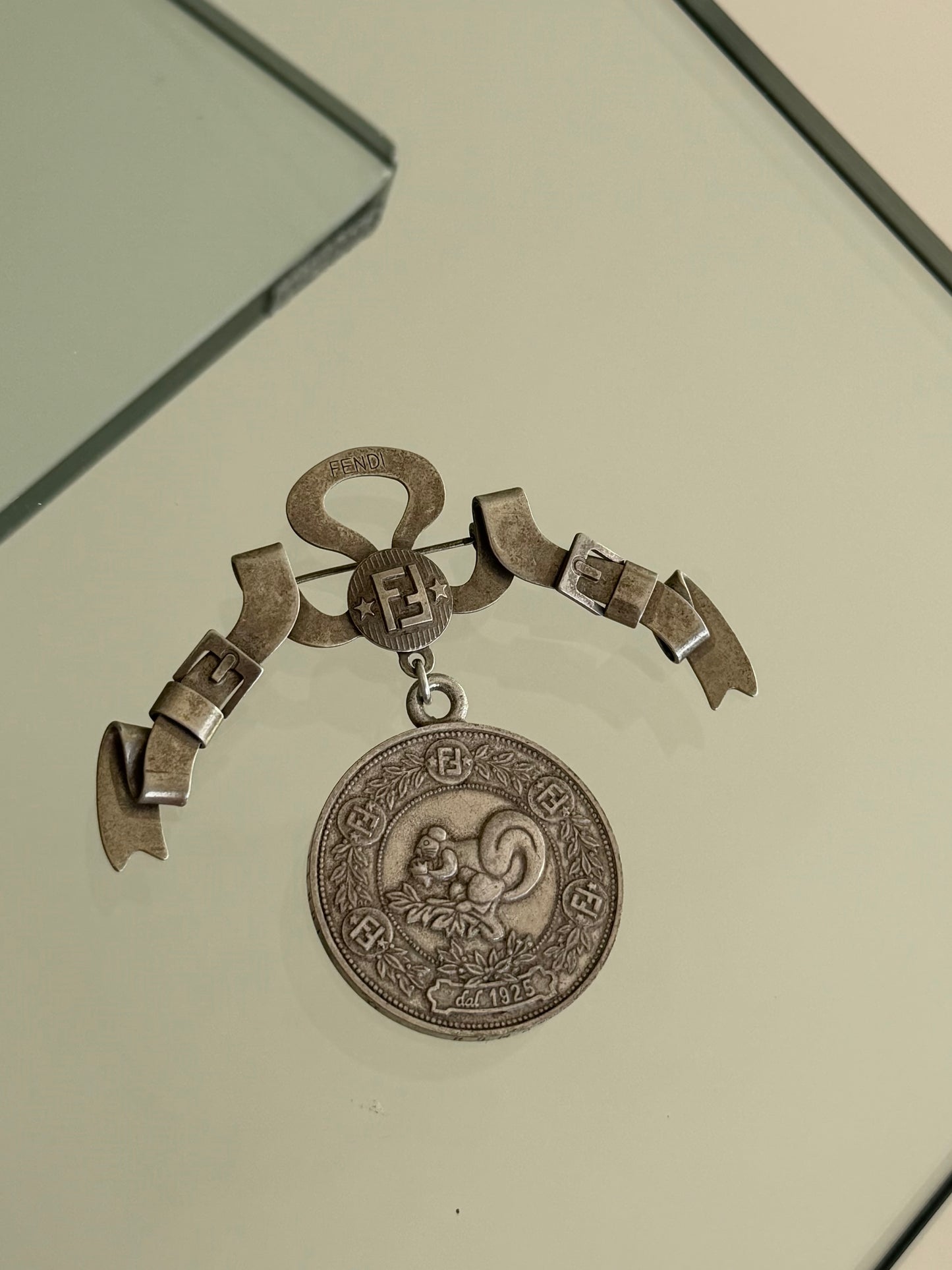 Vintage Fendi commemorative brooch