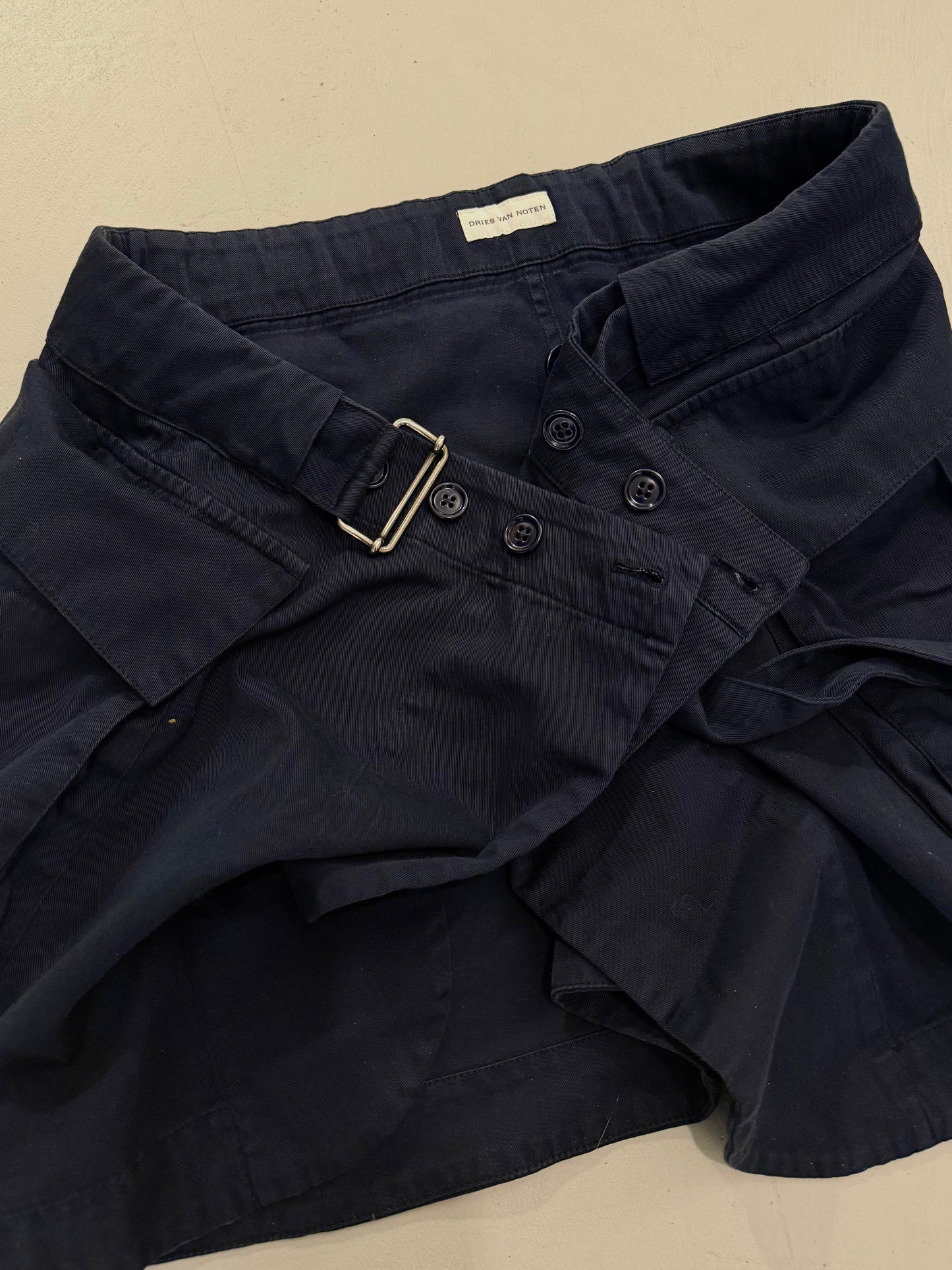 Dries van Noten 深藍片裙