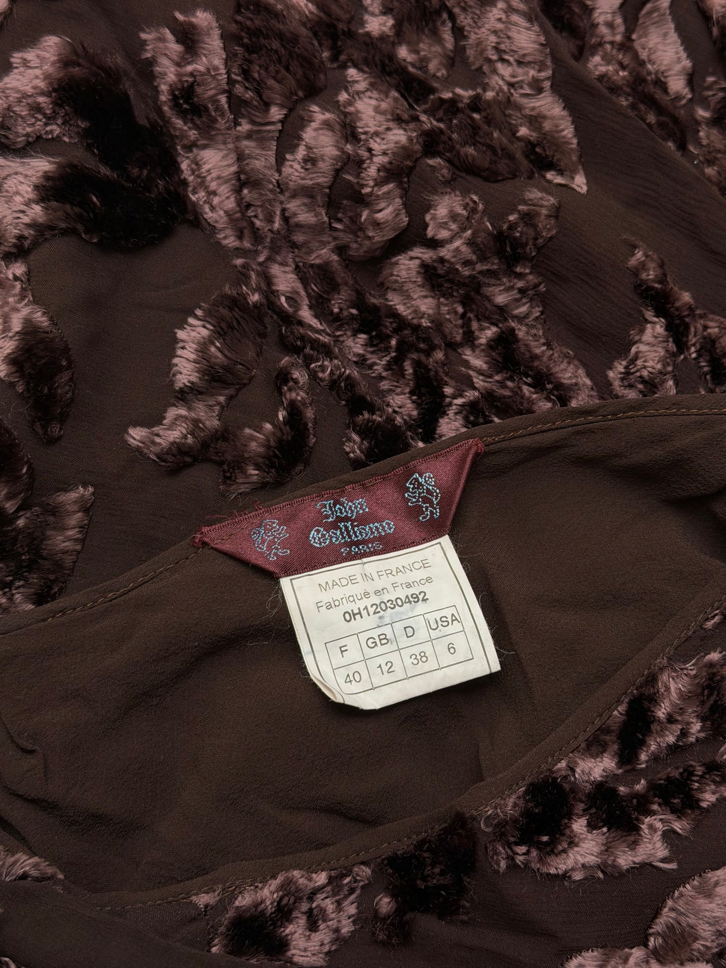 John Galliano FW2000 floral skirt